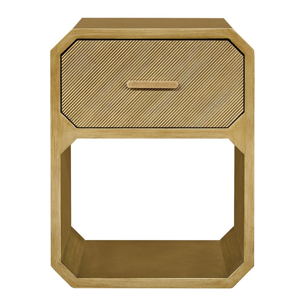 Anderson Bedside Table - Antique Gold