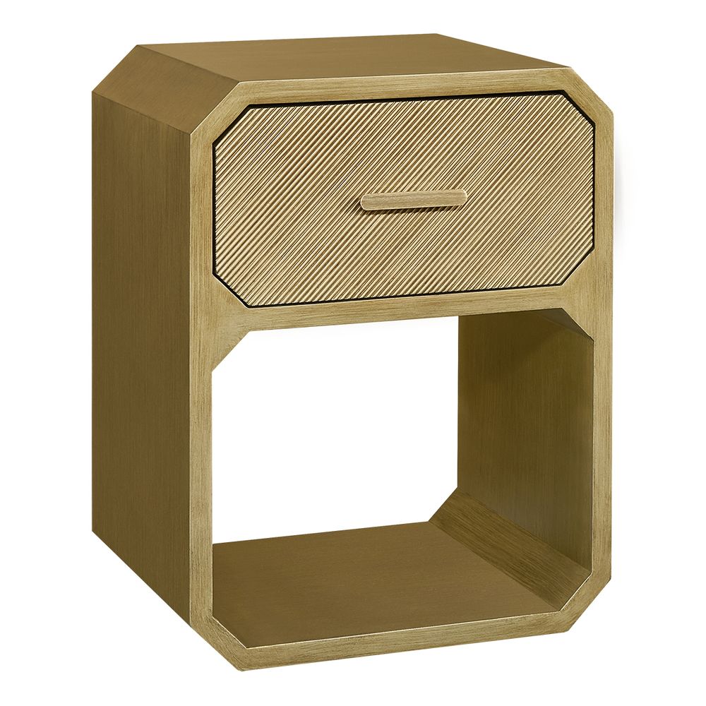 Anderson Bedside Table - Antique Gold
