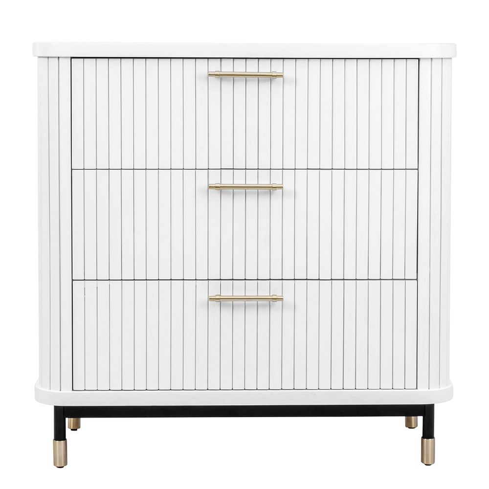 Sophia 3 Drawer Chest - White