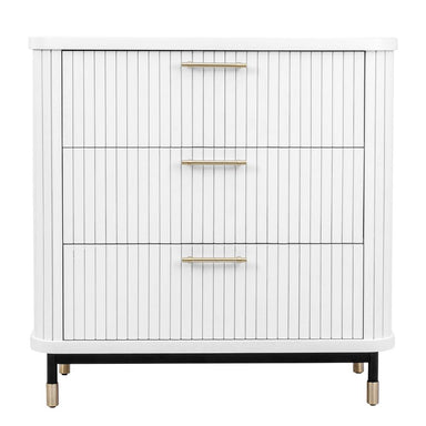Sophia 3 Drawer Chest - White
