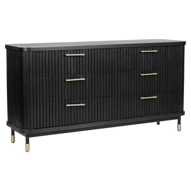 Sophia 6 Drawer Chest - Black