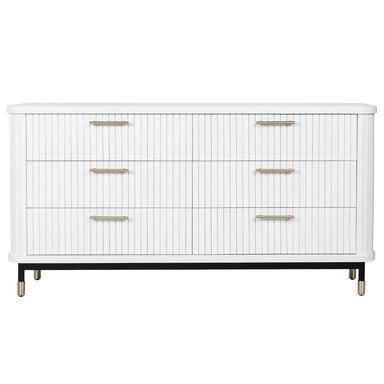 Sophia 6 Drawer Chest - White