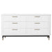 Sophia 6 Drawer Chest - White