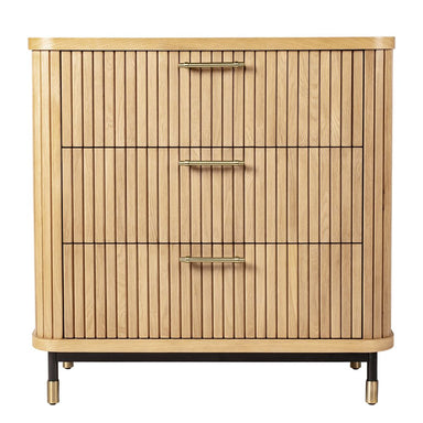 Sophia Oak 3 Drawer Chest - Natural