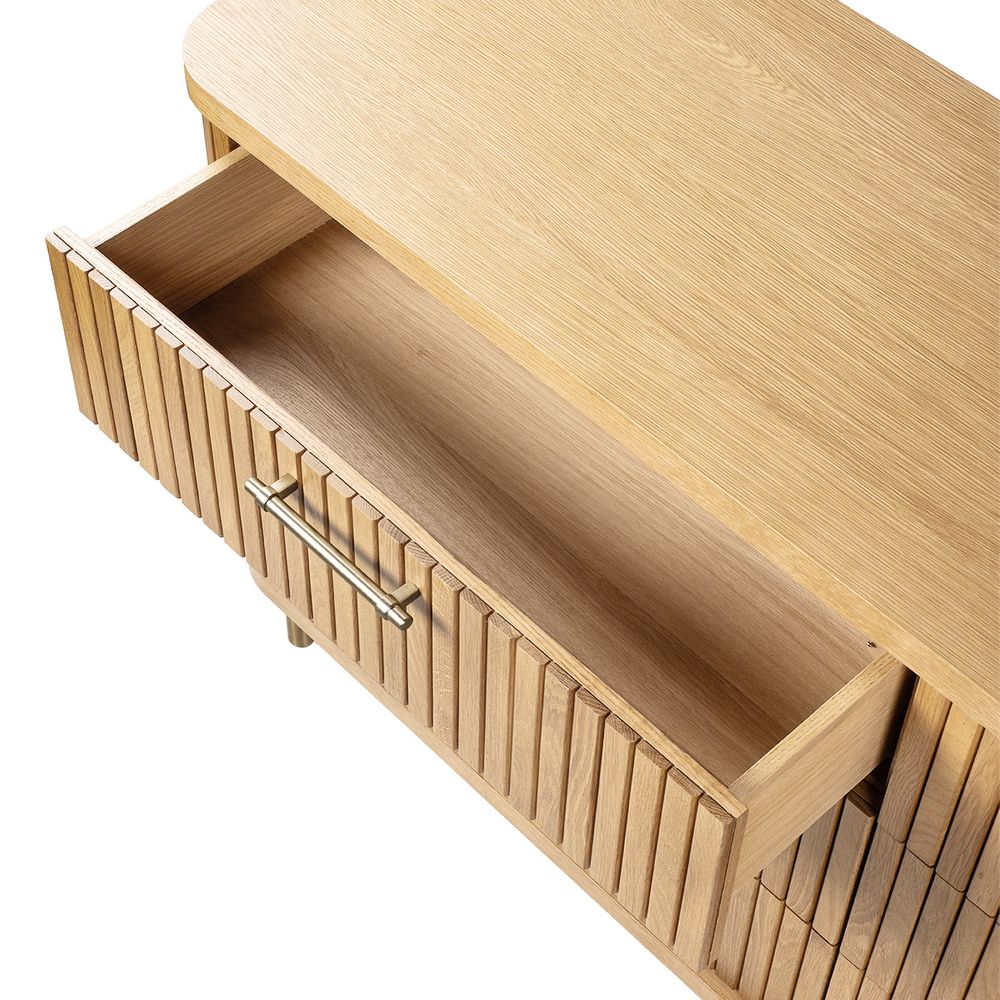 Sophia Oak 6 Drawer Chest - Natural