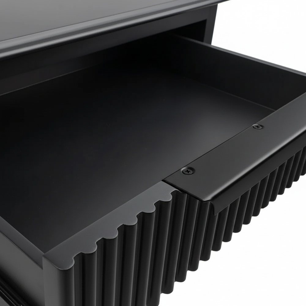 Aimee Bedside Table - All Black
