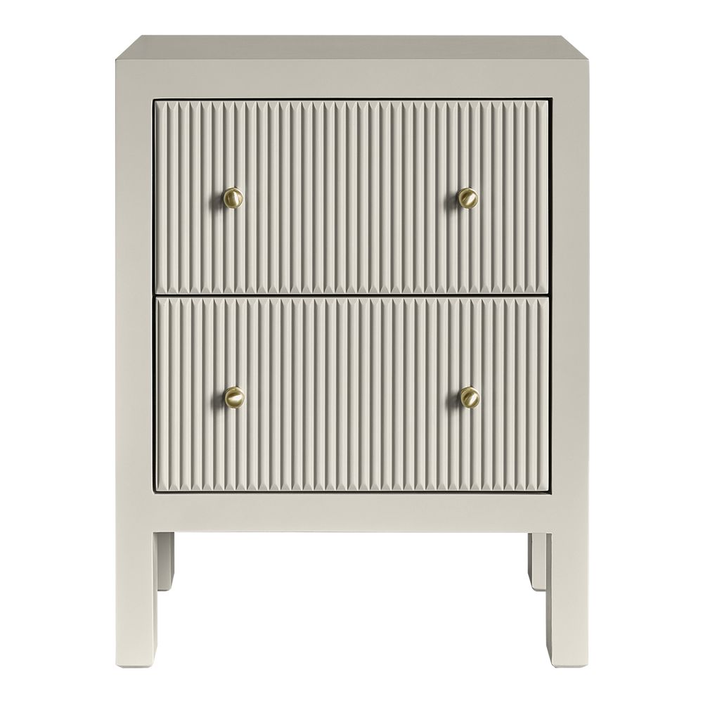 Ariana 50x65cm Bedside Table - Grey