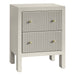 Ariana 50x65cm Bedside Table - Grey