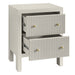 Ariana 50x65cm Bedside Table - Grey