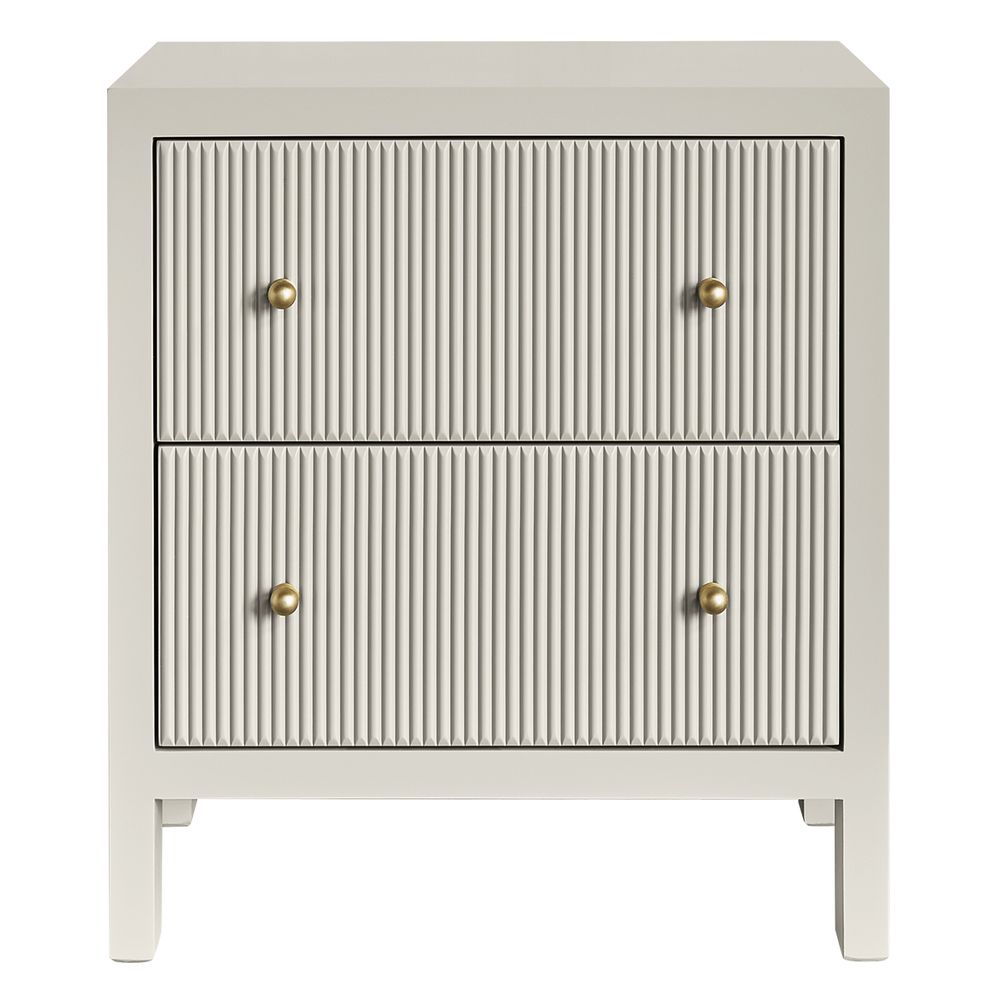 Ariana 67x76cm Bedside Table - Grey