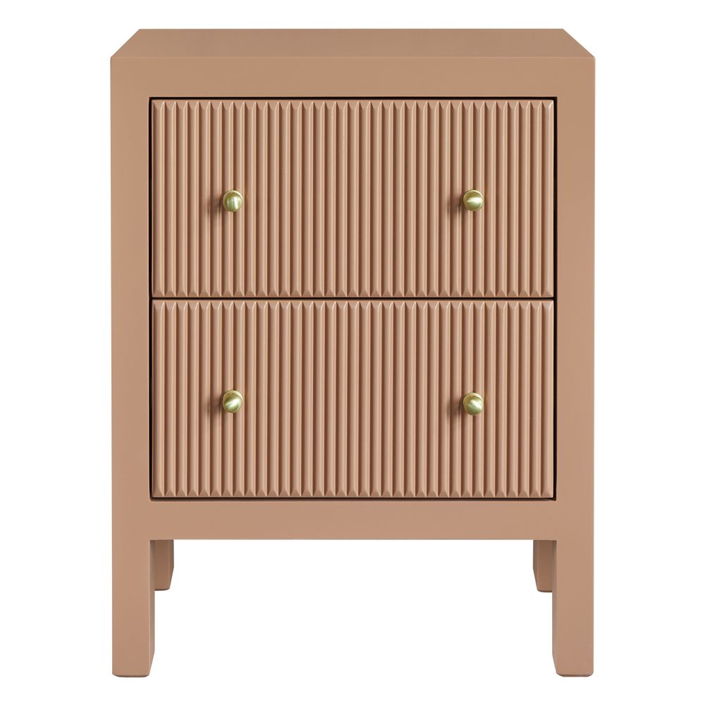 Ariana 50x65cm Bedside Table - Mocha Mousse