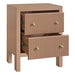 Ariana 50x65cm Bedside Table - Mocha Mousse