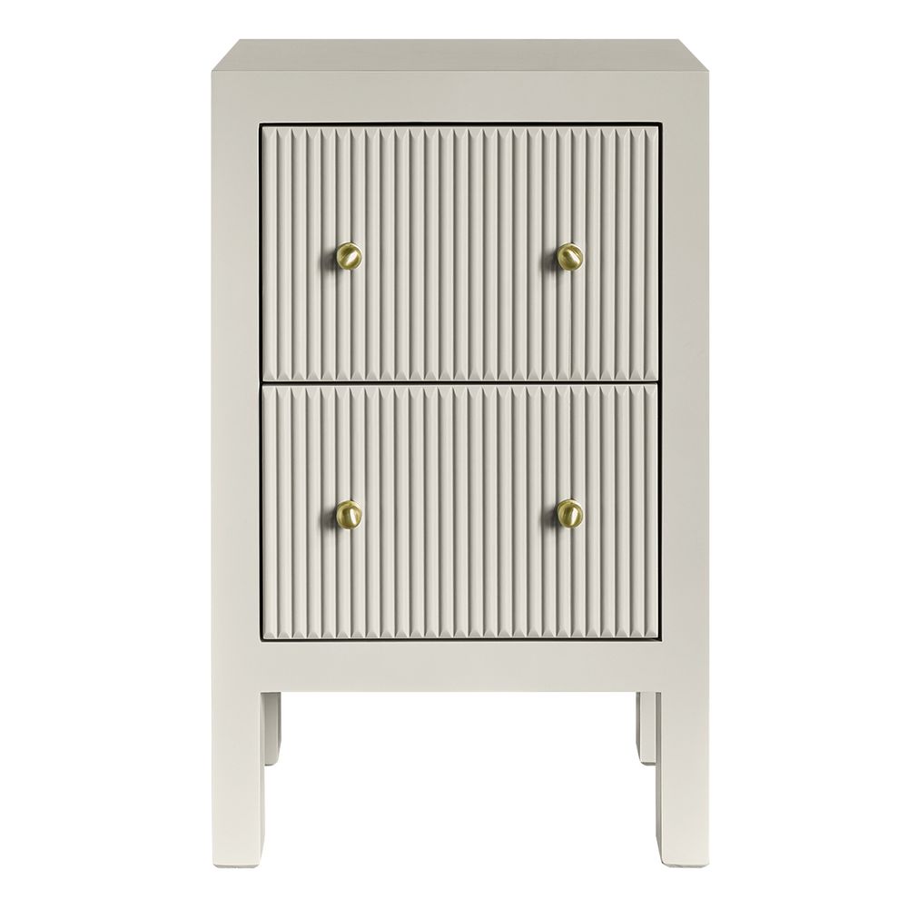 Ariana 40x65cm Bedside Table - Grey