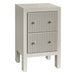 Ariana 40x65cm Bedside Table - Grey