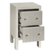 Ariana 40x65cm Bedside Table - Grey