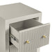 Ariana 40x65cm Bedside Table - Grey