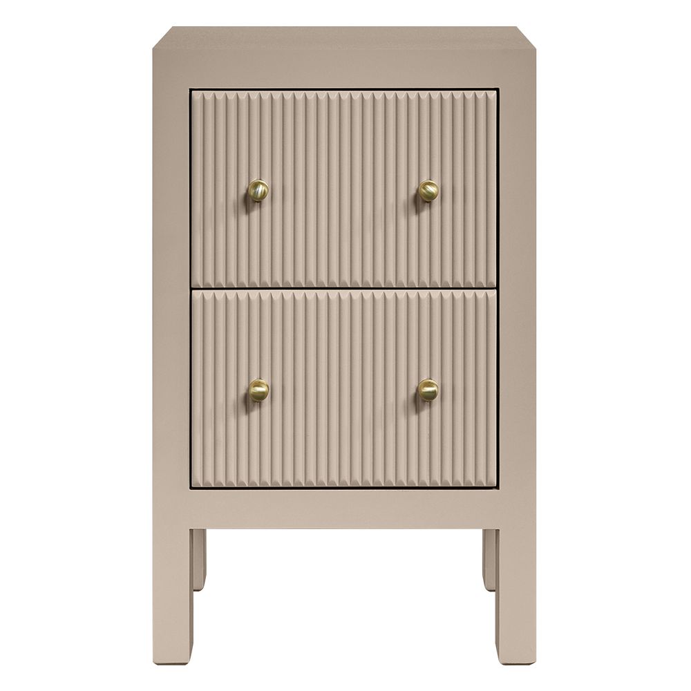 Ariana 40x65cm Bedside Table - Beige