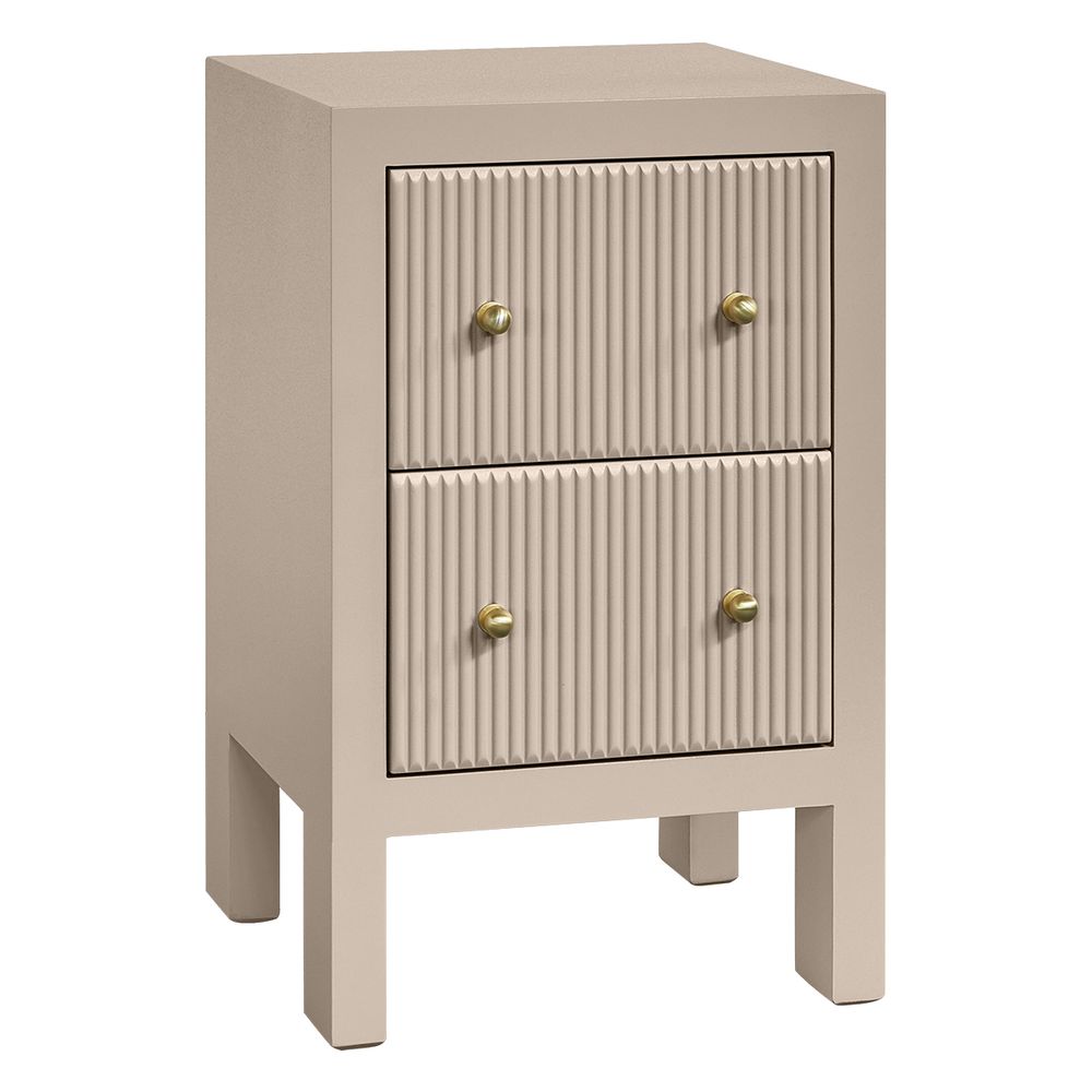 Ariana 40x65cm Bedside Table - Beige