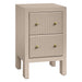 Ariana 40x65cm Bedside Table - Beige