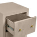 Ariana 40x65cm Bedside Table - Beige