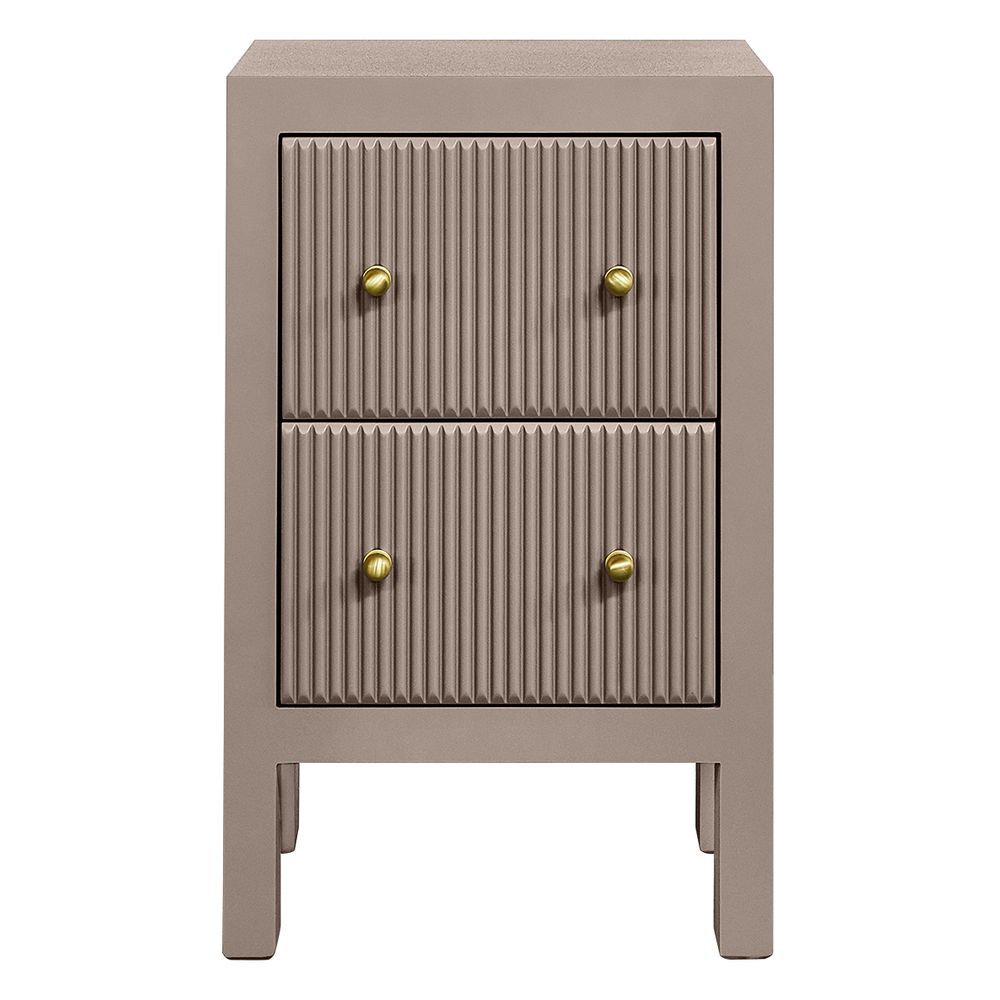 Ariana 40x65cm Bedside Table - Taupe