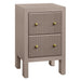 Ariana 40x65cm Bedside Table - Taupe