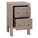 Ariana 40x65cm Bedside Table - Taupe