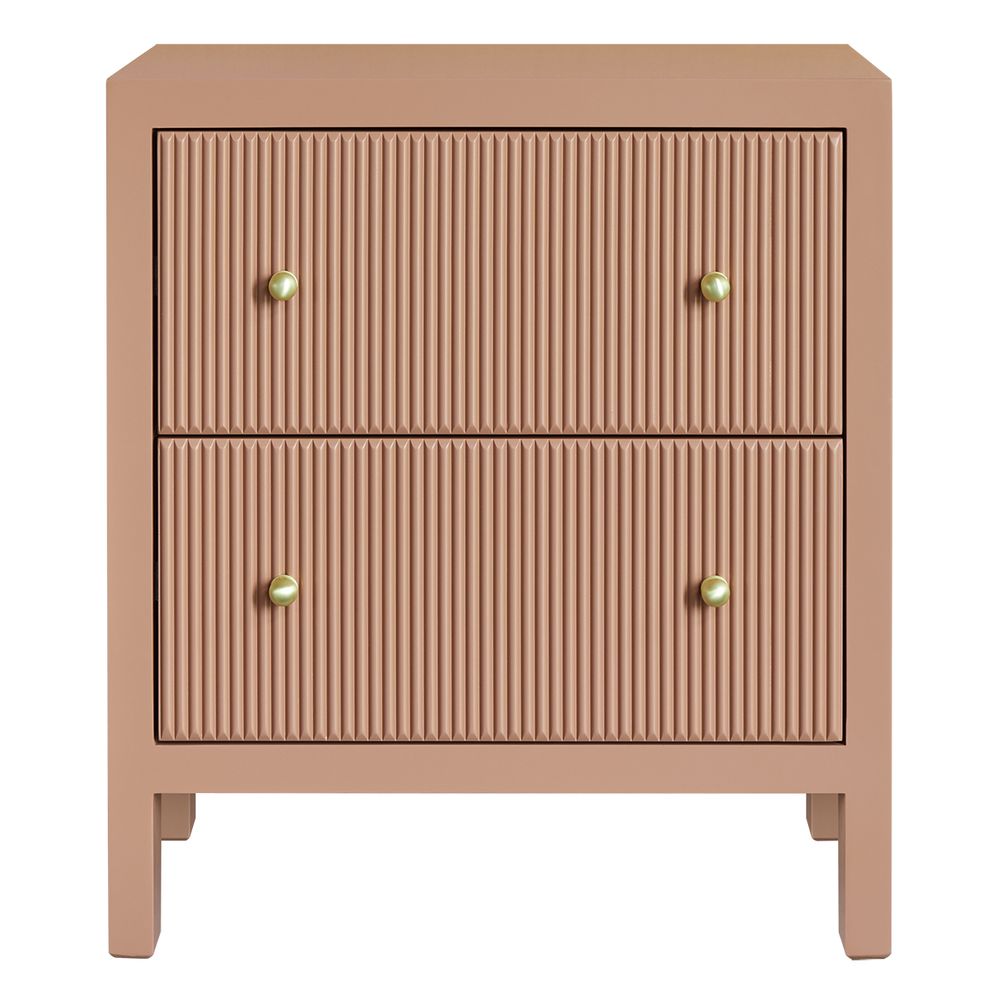 Ariana 67x76cm Bedside Table - Mocha Mousse