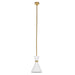 Oslo Pendant - White w Brass