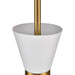 Oslo Pendant - White w Brass