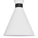 Oslo Pendant - White w Black