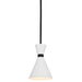 Oslo Pendant - White w Black