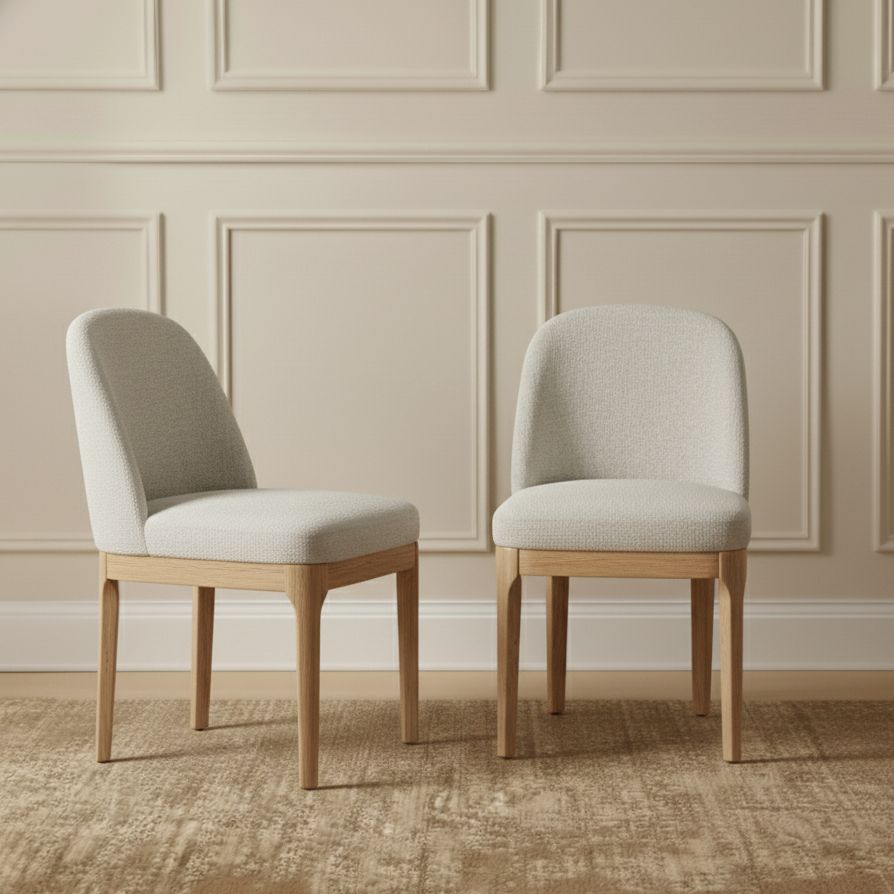 Jamie Natural Dining Chair Set of 2 - Natural