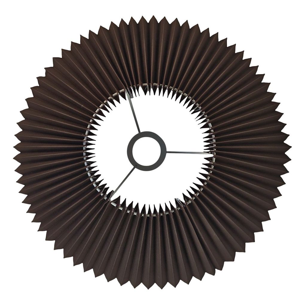 Anya Pleated Empire Shade - Small Espresso