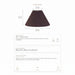 Anya Pleated Empire Shade - Small Espresso