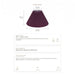 Anya Pleated Empire Shade - Medium Plum