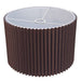 Nina Pleated Drum Shade - Medium Espresso