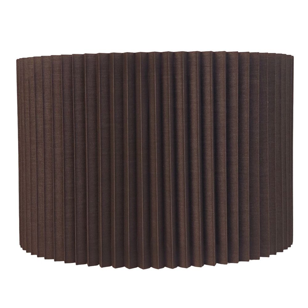 Nina Pleated Drum Shade - Medium Espresso