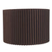Nina Pleated Drum Shade - Medium Espresso