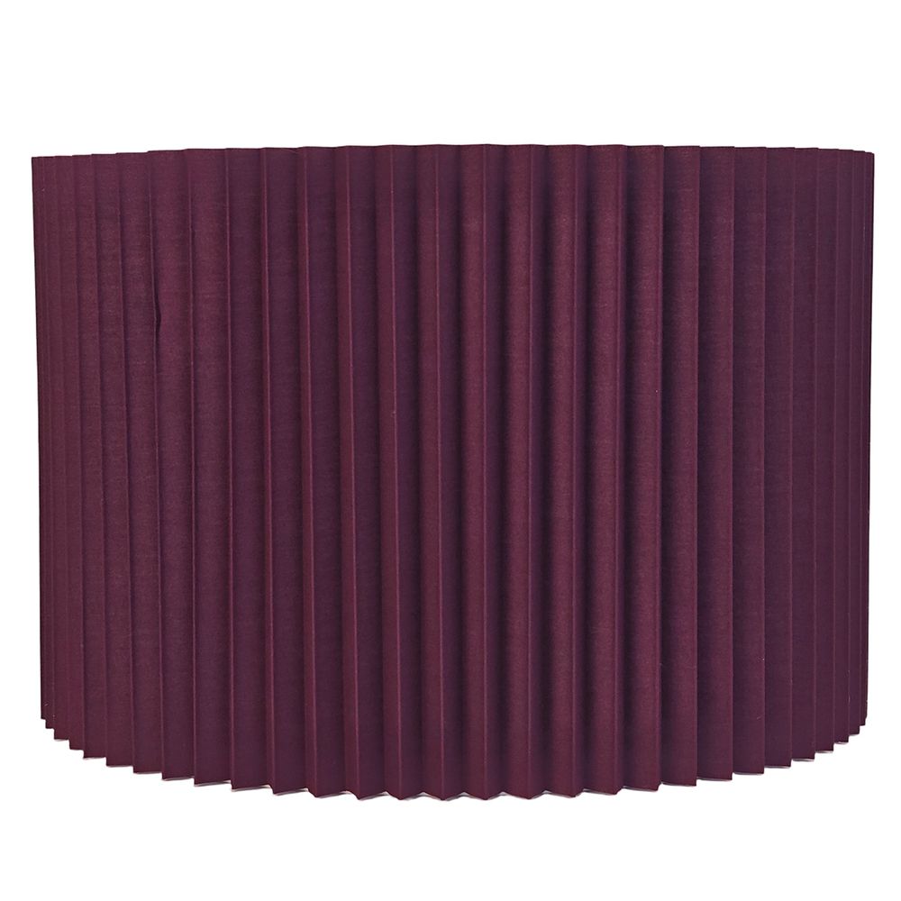Nina Pleated Drum Shade - Medium Plum