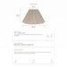 Anya Pleated Empire Shade - Small Natural