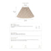 Anya Pleated Empire Shade - Medium Natural
