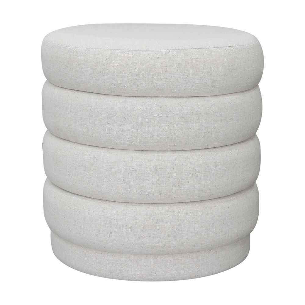 Demi Stool - Ecru Linen