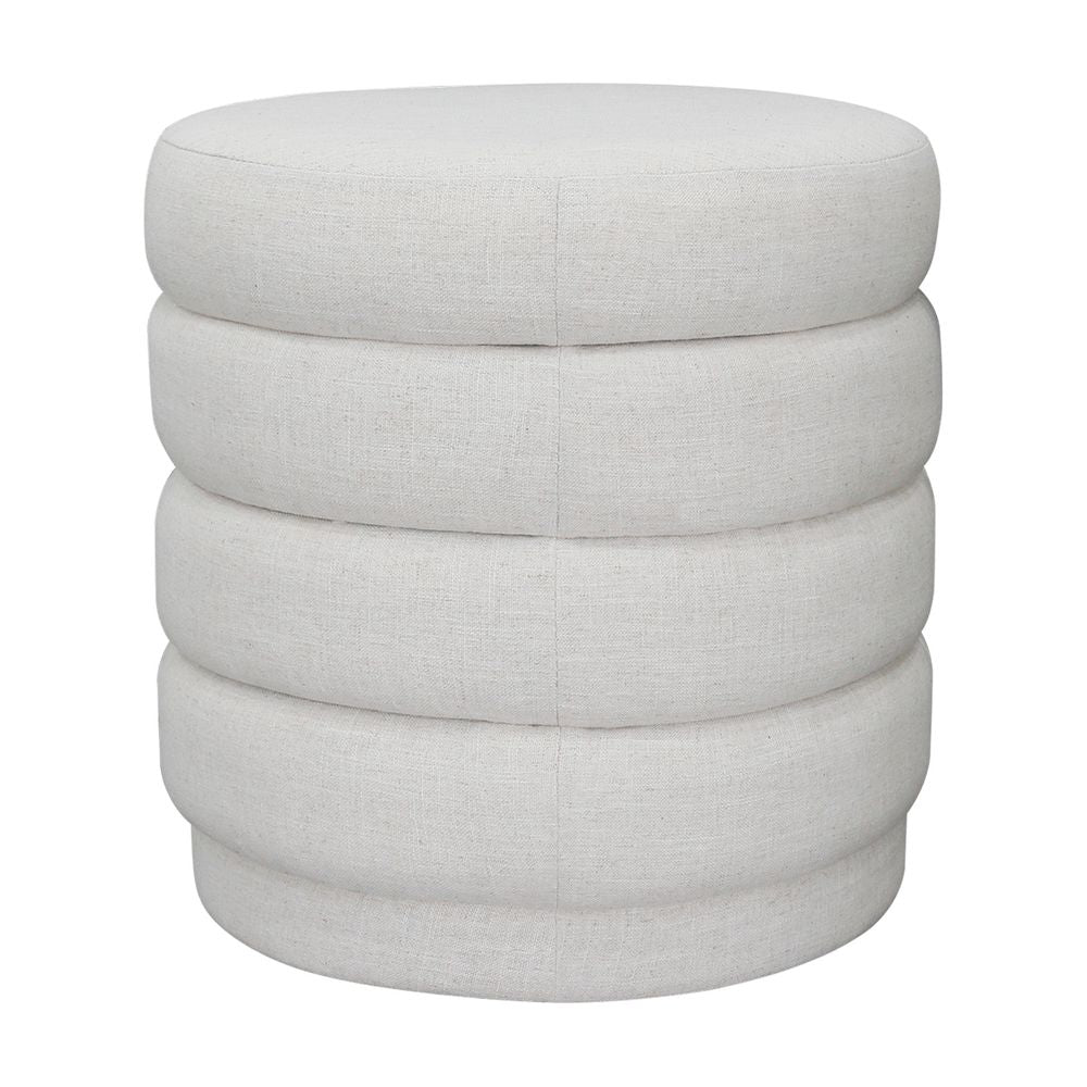 Demi Stool - Ecru Linen