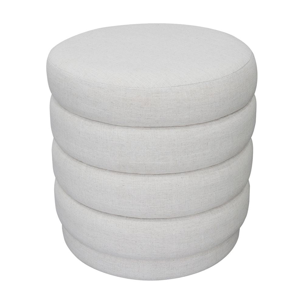 Demi Stool - Ecru Linen