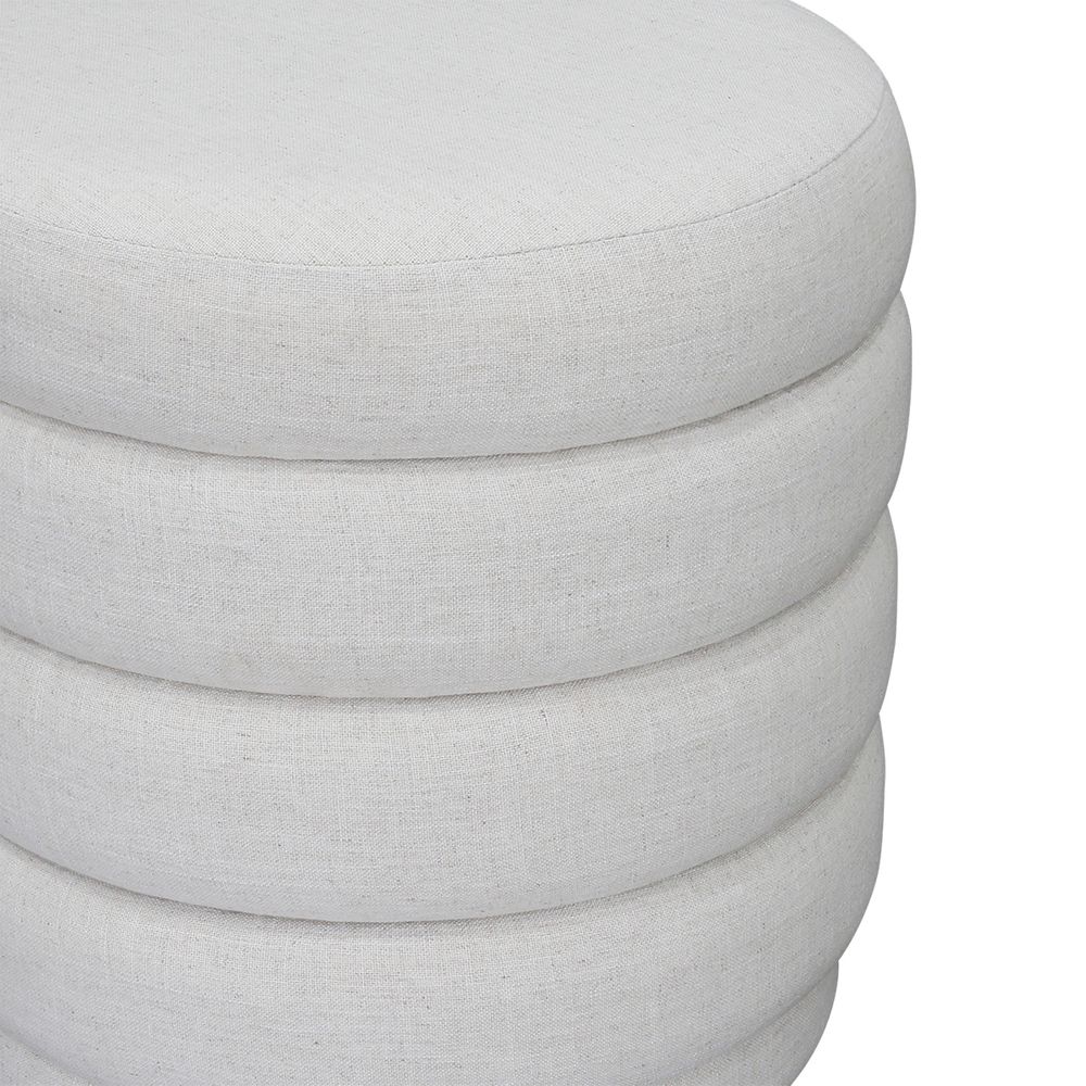 Demi Stool - Ecru Linen