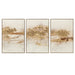 Golden Touch Set of Three Canvas Paintings