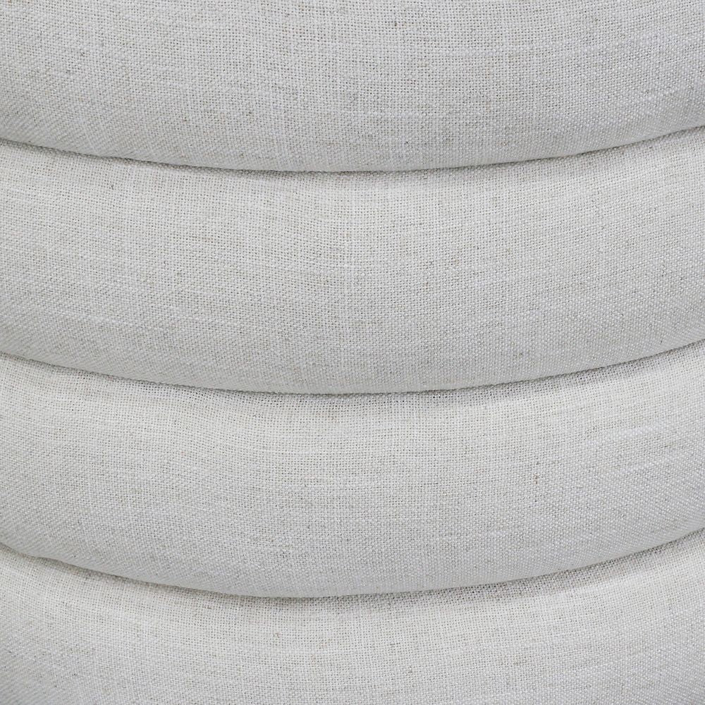 Demi Storage Bench Ottoman - Ecru Linen