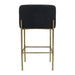 Leon Kitchen Stool - Black Vegan Leather