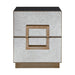 Mira Mirrored Bedside Table - Antique Gold
